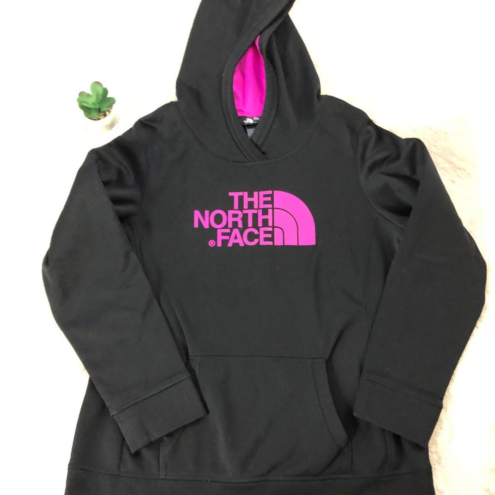 Northface Hoodie SZ Large Pink & Black